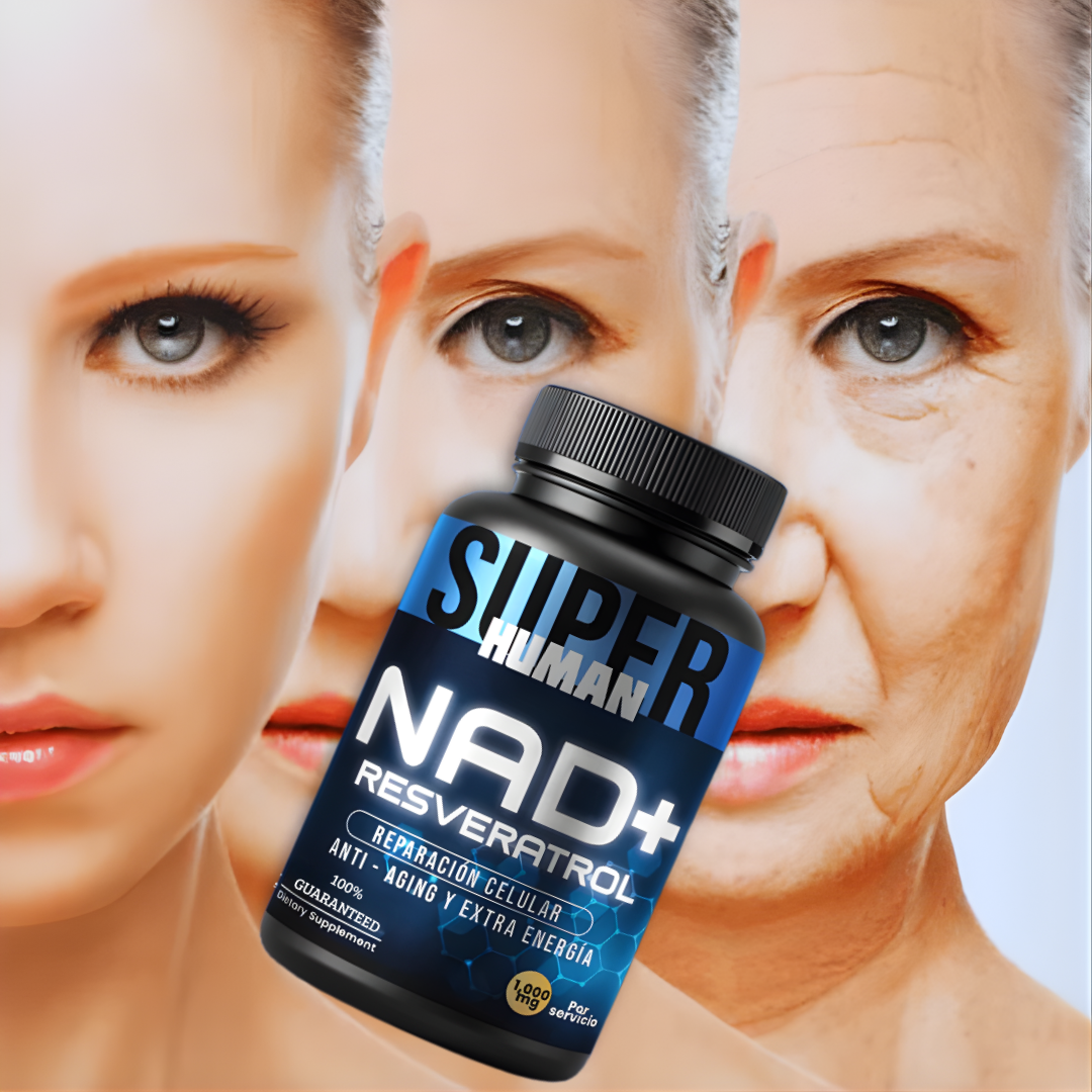 💊NAD + Resveratrol - Cápsulas de Reparación Celular Antienvejecimiento y Energía Extra.