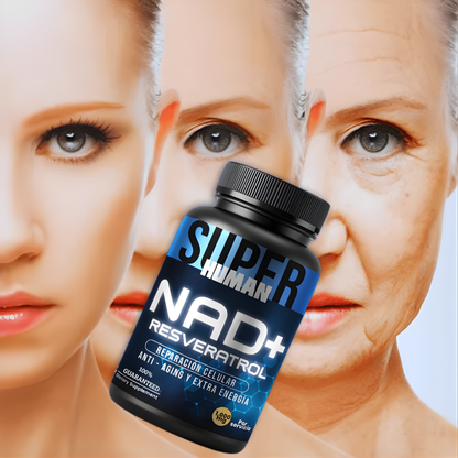 💊NAD + Resveratrol - Cápsulas de Reparación Celular Antienvejecimiento y Energía Extra.