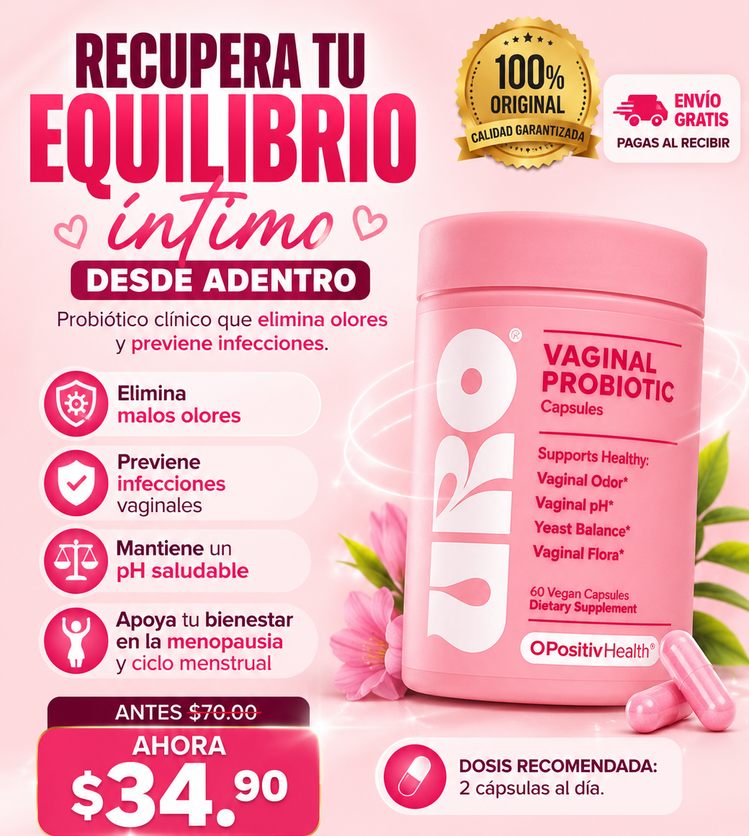 URO™ Probiótico Vaginal (60 cápsulas) 100% ORIGINAL