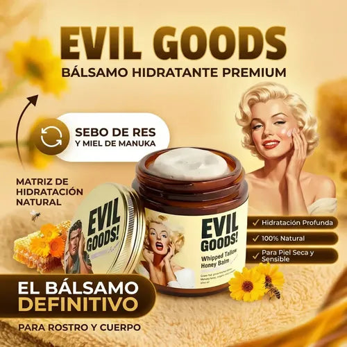 🐝 EVIL GOODS - Bálsamo de sebo de res y miel de Manuka 100% ORIGINAL